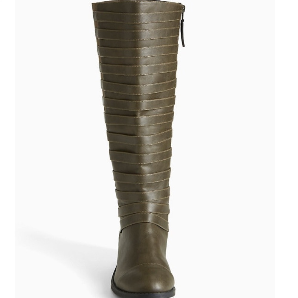 Torrid STRAPPY FRONT KNEE BOOTS WIDE WIDTH & CALF